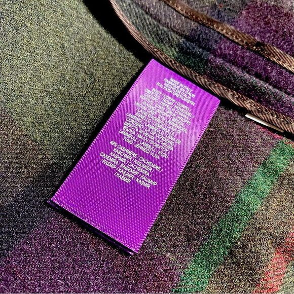 Ralph Lauren Fall ‘20 Collection Cashmere Blend Olive Multi Plaid Preston Jacket - Picture 15 of 16